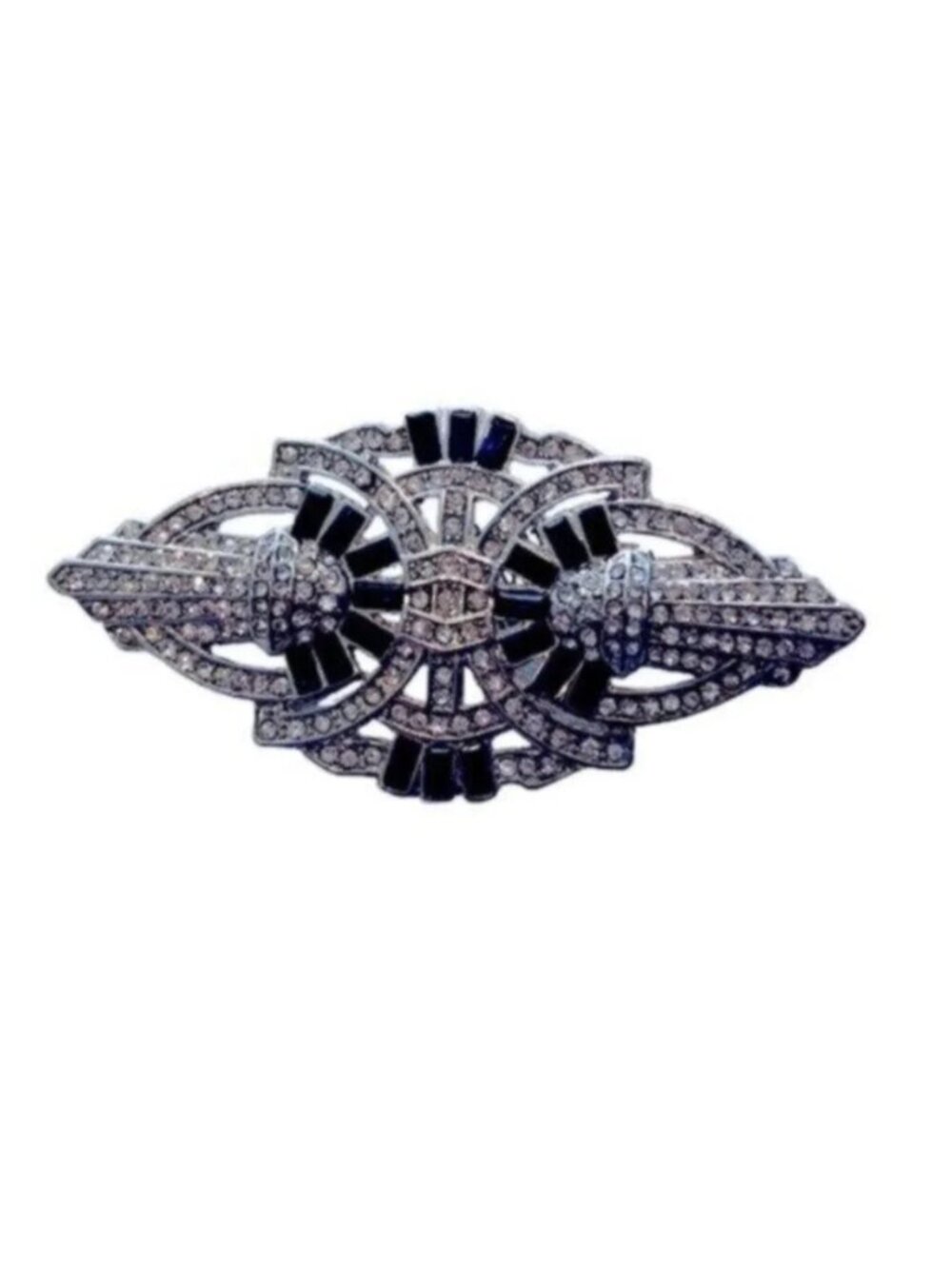 NWT Neiman Marcus Blue & Crystal Rhinestone Brooch